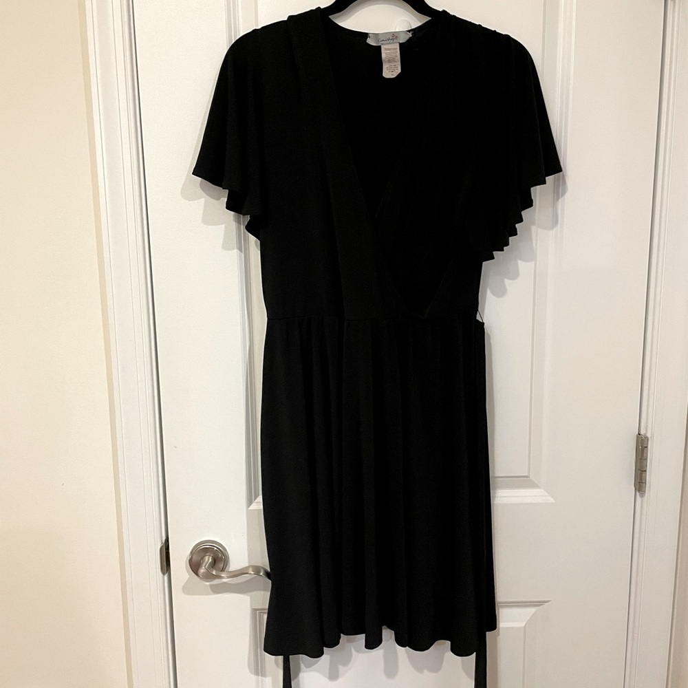 Eunishop Black A-Line Flowy Dress Sz 1X